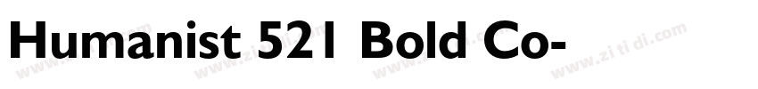 Humanist 521 Bold Co字体转换